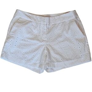 St Tropez White Eyelet Shorts